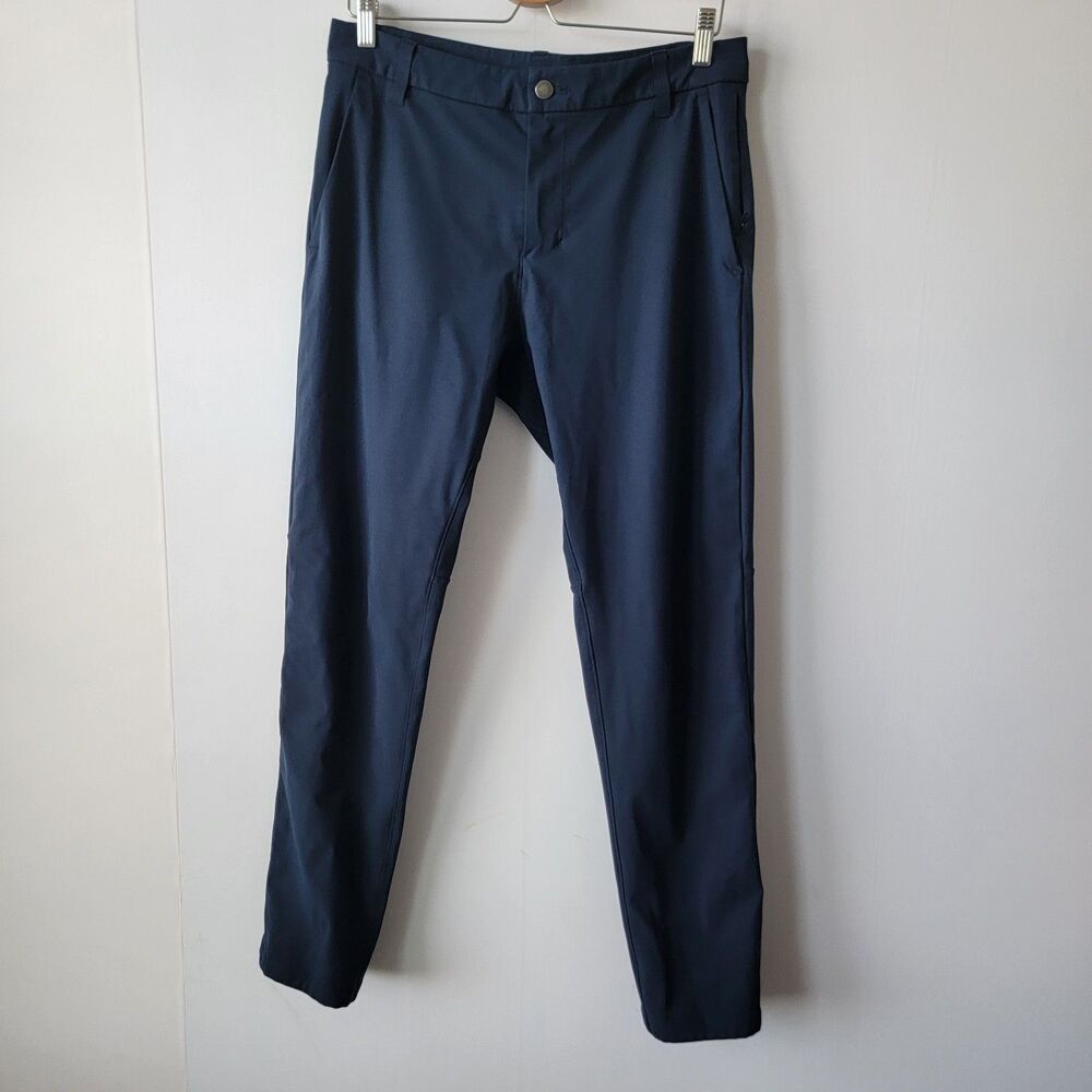 lululemon mens ABC Classic-Fit 5 Pocket Pant size 31‎ Warpstreme navy